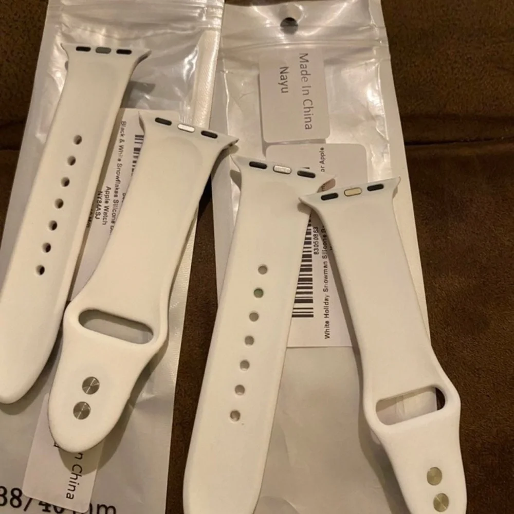 Two Silicone iWatch bands or Apple Watch